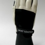 Back of leather sailing glove
